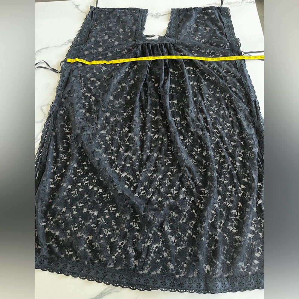 Vintage Yves Saint Laurent Black Lace Night Gown - Picture 10 of 12